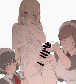 Girl and Her Maids