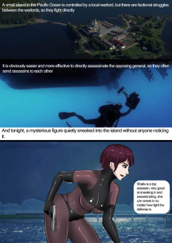 [King] Female_Assassin_in_Stockings_Restrains_Trap_to_Escape page 2