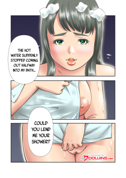 [Sudou Raikuu] Tennen de Pocchari na Otonari-san ga Ofuro o Karinikita | My Plump Airheaded Neighbor Came Over To Use My Bath [English] {Doujins.com} [Digital] page 3