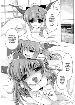 (Reitaisai 9) [Enjoy Mix (Tokiai Haya)] Suikachan Hirotta. | Recogiendo a Suika (Touhou Project) [Spanish] page 3