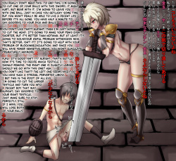 A story of a young hero who is castrated by a female warior. page 3