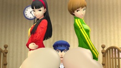 F!Naoto X Chie & Yukiko