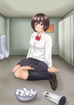 [Dounattu] Excretion Play in The Men's Toilet page 2