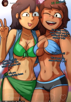 Anne and Marcy on vacations