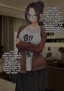 [Sebire] Bijin de Sukoshi Hen na Shousetsuka no Onee-chan to Ie de Mechakucha Ecchi Suru Hanashi | How I Had Crazy Sex at Home with My Beautiful, Somewhat Strange Novelist Sister [English] [ultimaflaral] page 5