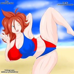 Android 21 in the beach page 4