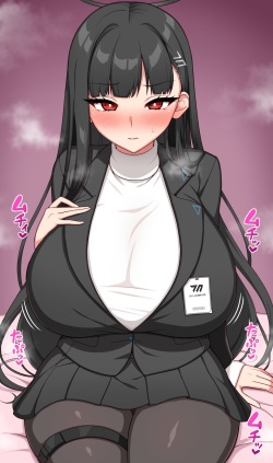 [Haikome] Rio Kaichou ni Oshioki Chichi Zeme (Blue Archive) page 2