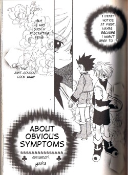 [Sunamori Yuuta] Jikakushoujou ni tsuite | About Obvious Symptoms (Hunter Chuuihou 2 Hunter x Hunter) [English] [Willeke4439] page 1