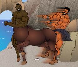 Hercules vs Nessus, the Centaur (by Cacencst) page 4