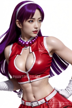 Athena Asamiya - PhantomDraft Image Set (Before 2023/8/28) [AI Generated] page 2