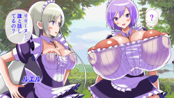 Momoiro Phantasmagoria - Paradise School Harem, Maid's Colossal Breast Service page 6